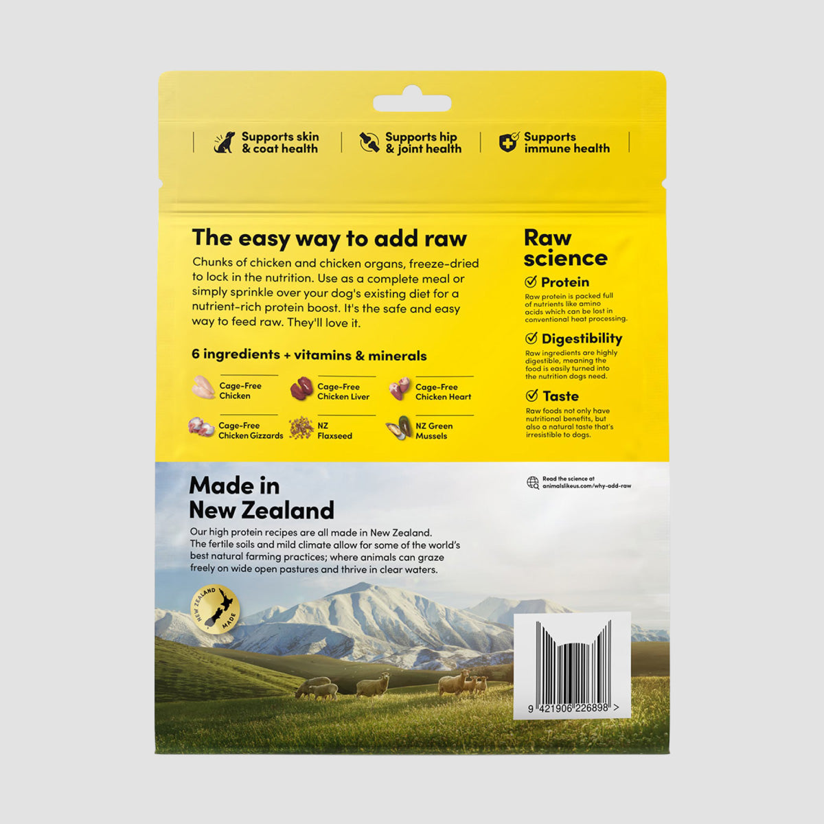 ANIMALS LIKE US Freeze-dried Meal Or Mixer Chicken Recipe