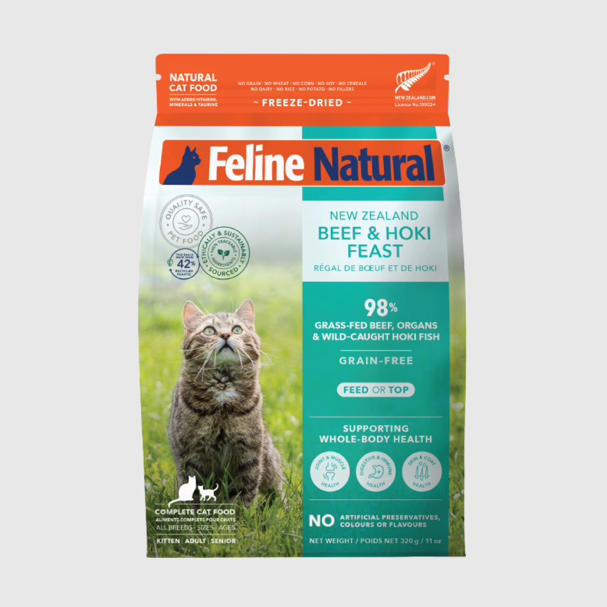 Feline Natural Beef & Hoki Feast Freeze Dried Cat Food
