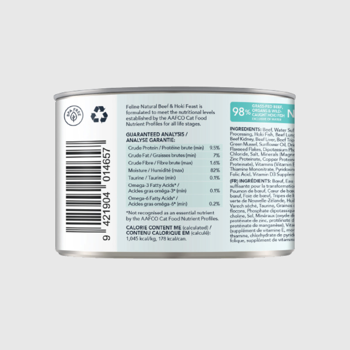 Feline Natural Beef & Hoki Feast Wet Cat Food