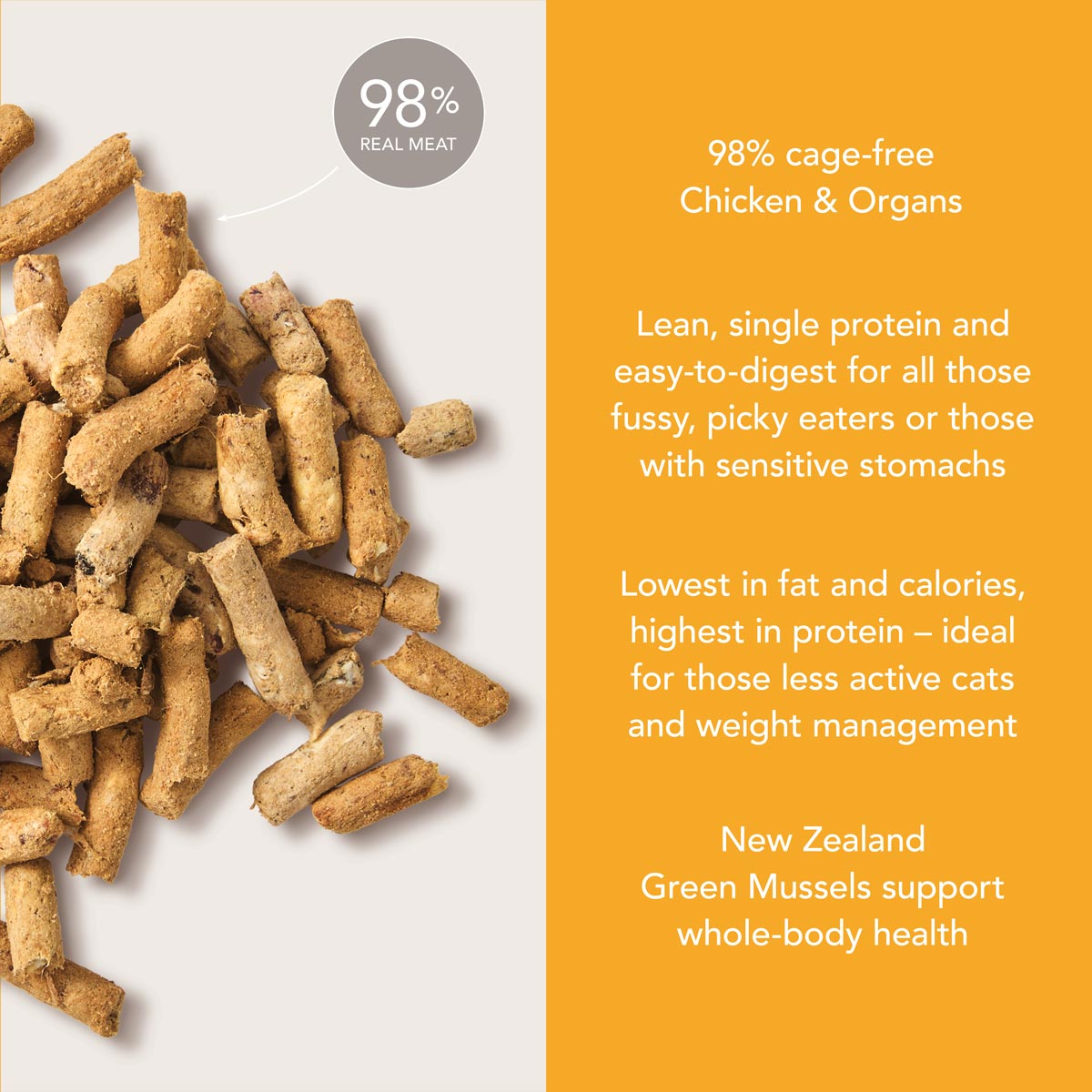 Feline Natural Chicken Feast Freeze Dried Cat Food