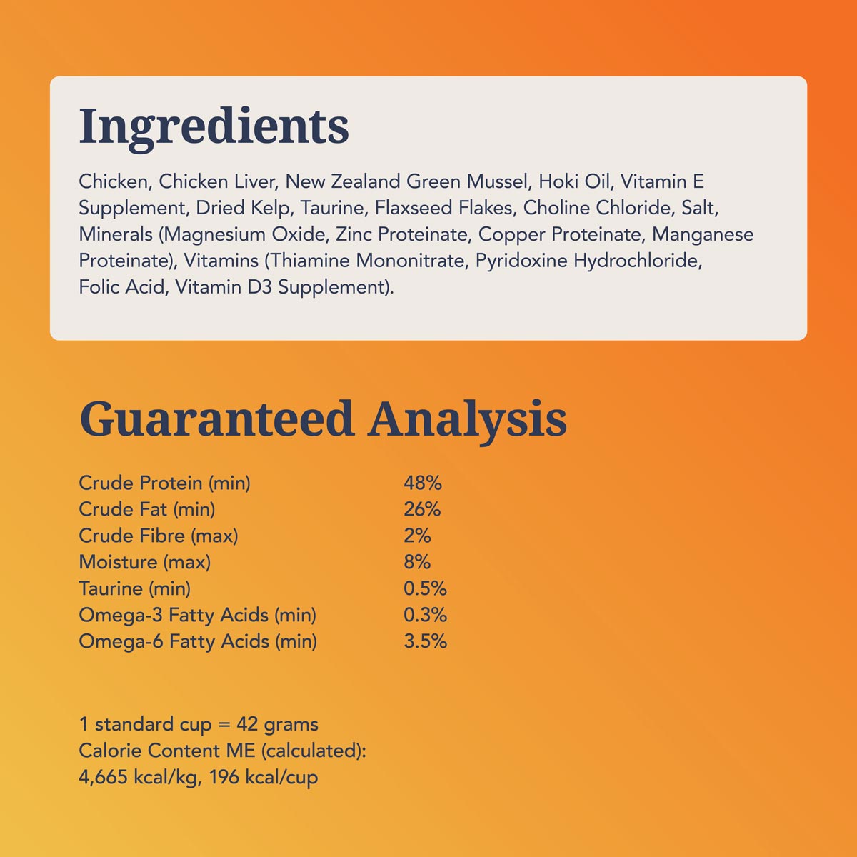 Feline Natural Chicken Feast Freeze Dried Cat Food