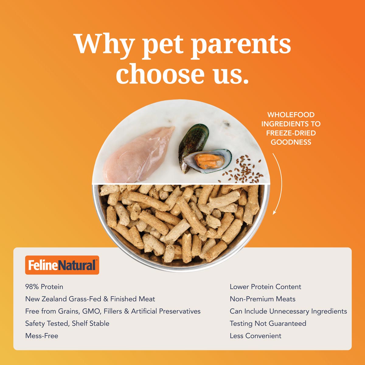 Feline Natural Chicken Feast Freeze Dried Cat Food