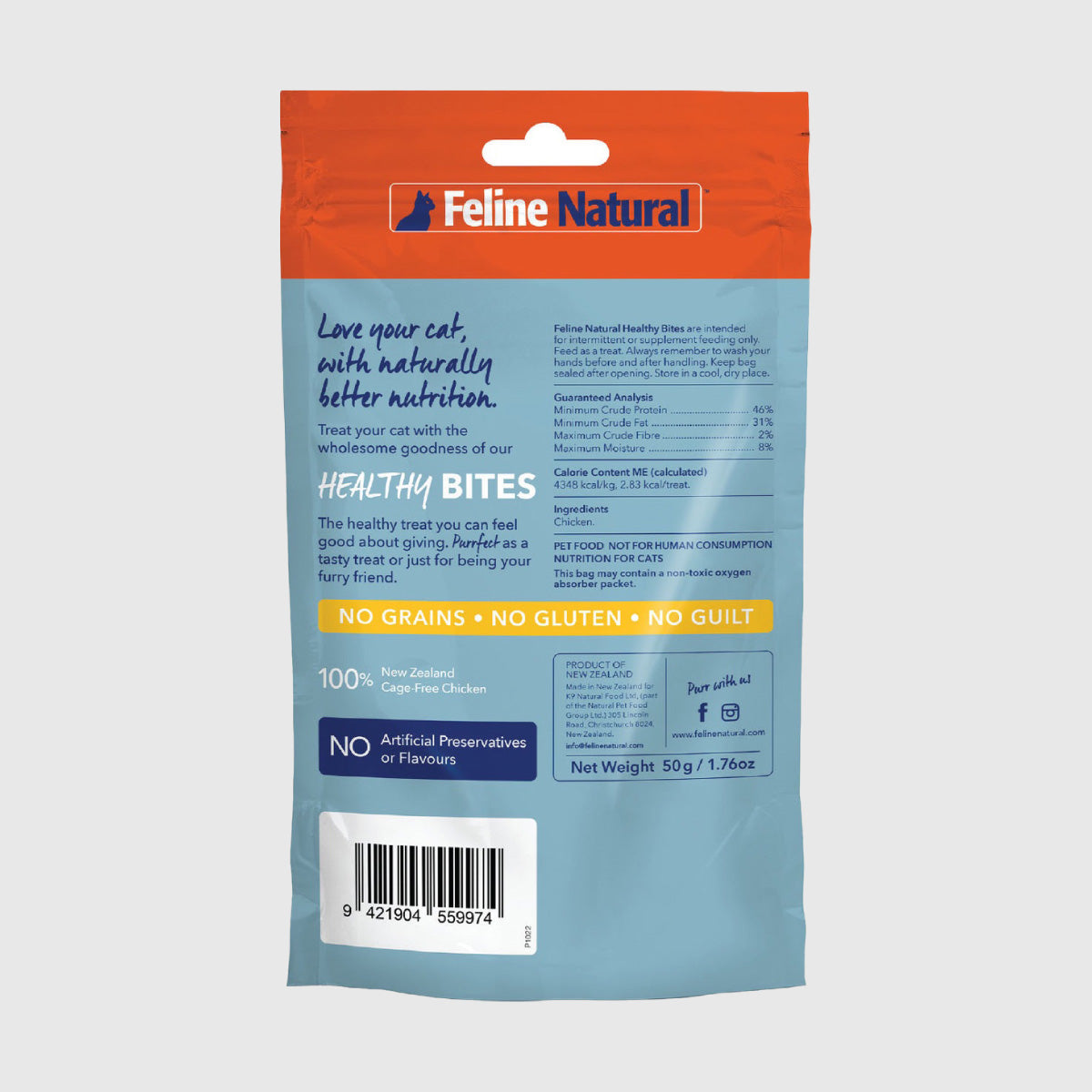 Feline Natural Chicken Healthy Bites Freeze Dried Cat Treats