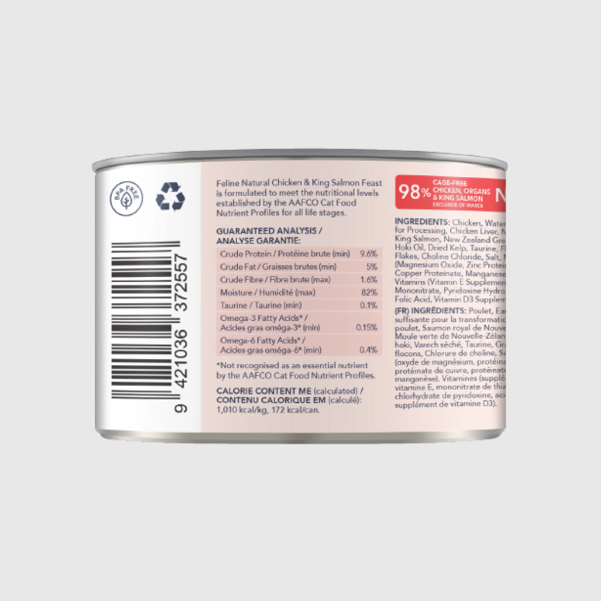 Feline Natural Chicken & King Salmon Feast Wet Cat Food