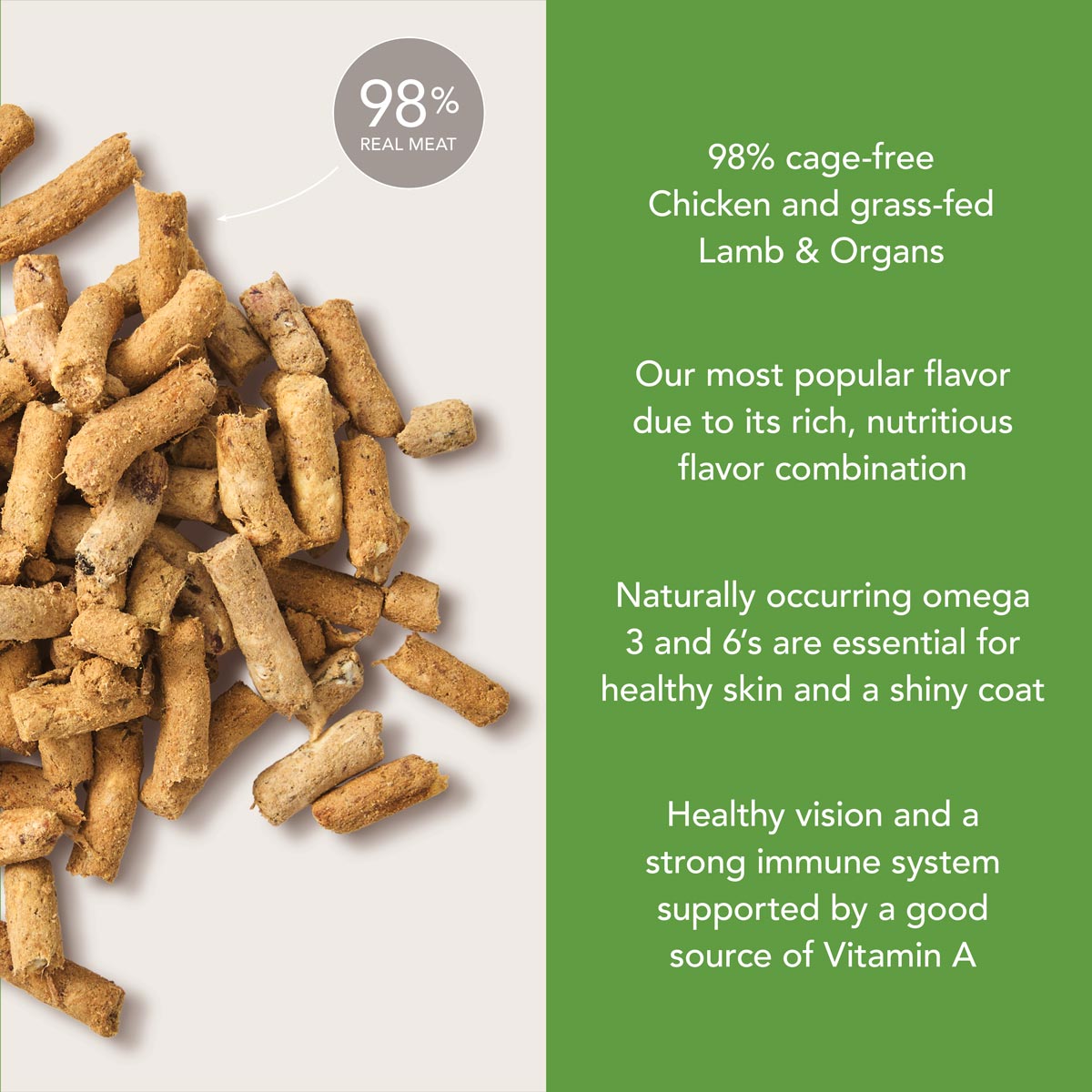 Feline Natural Chicken & Lamb Feast Freeze Dried Cat Food