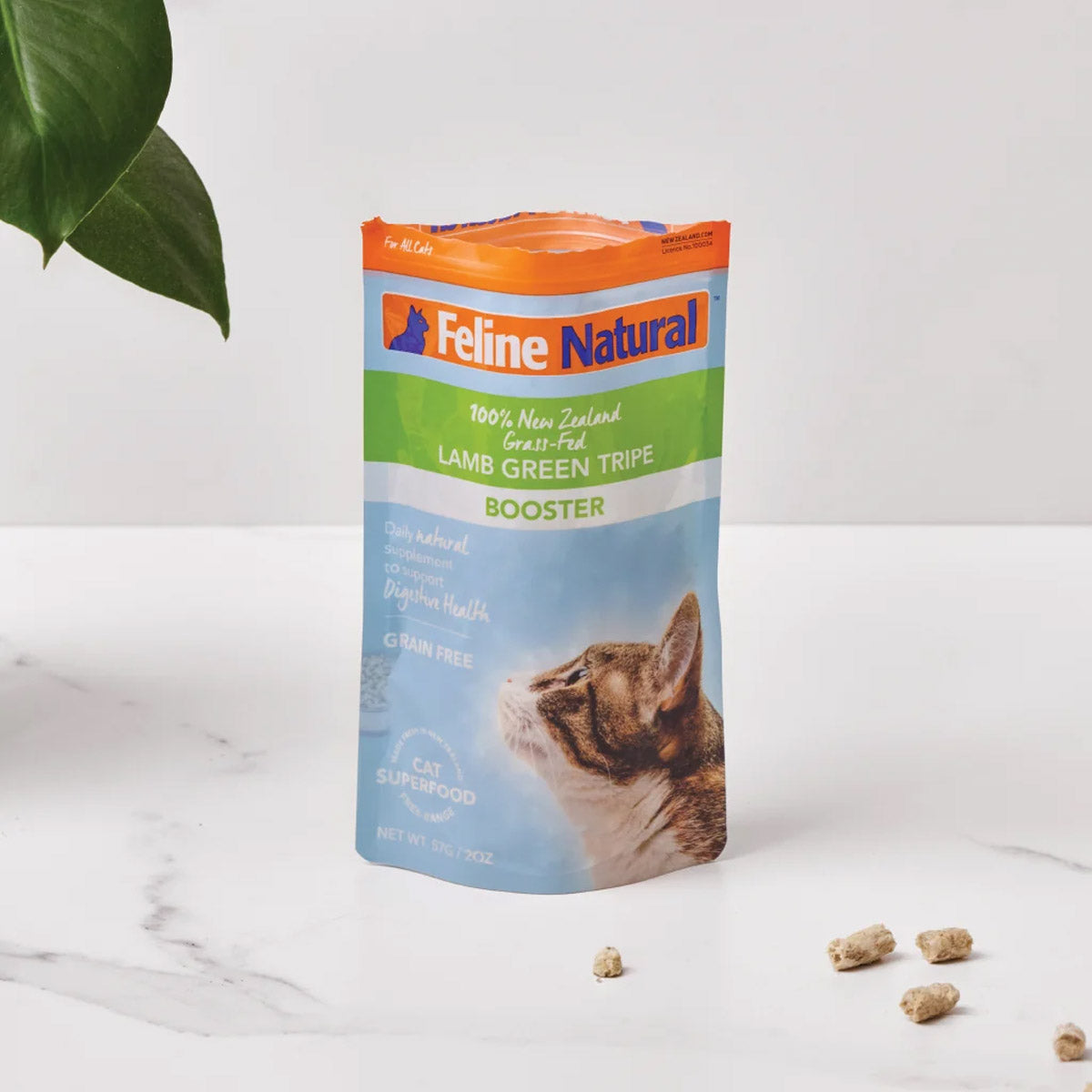 Feline Natural Lamb Green Tripe Freeze Dried Cat Food Booster