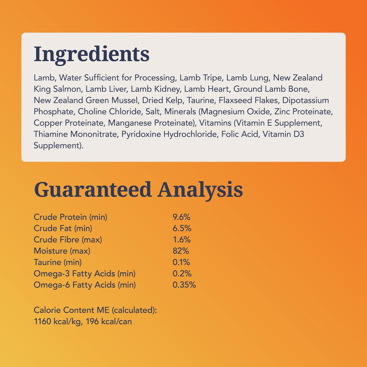 Feline Natural Lamb & King Salmon Feast Wet Cat Food