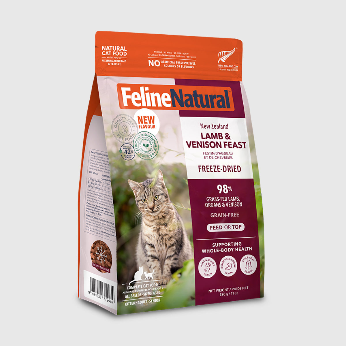 Feline Natural Lamb & Venison Feast Freeze Dried Cat Food