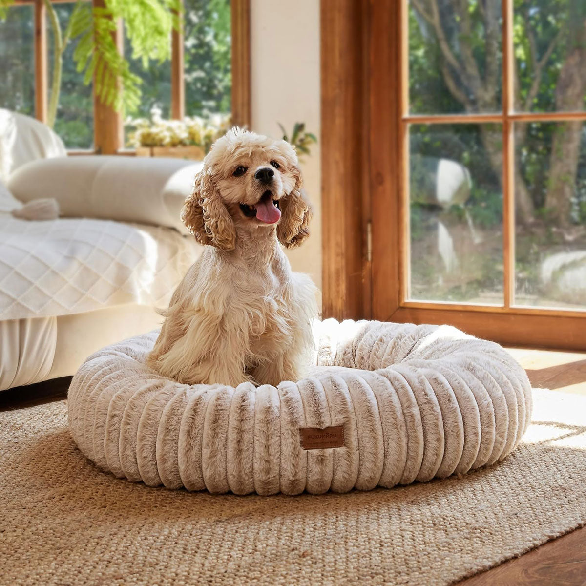 Fukumaru Donut Dog Bed