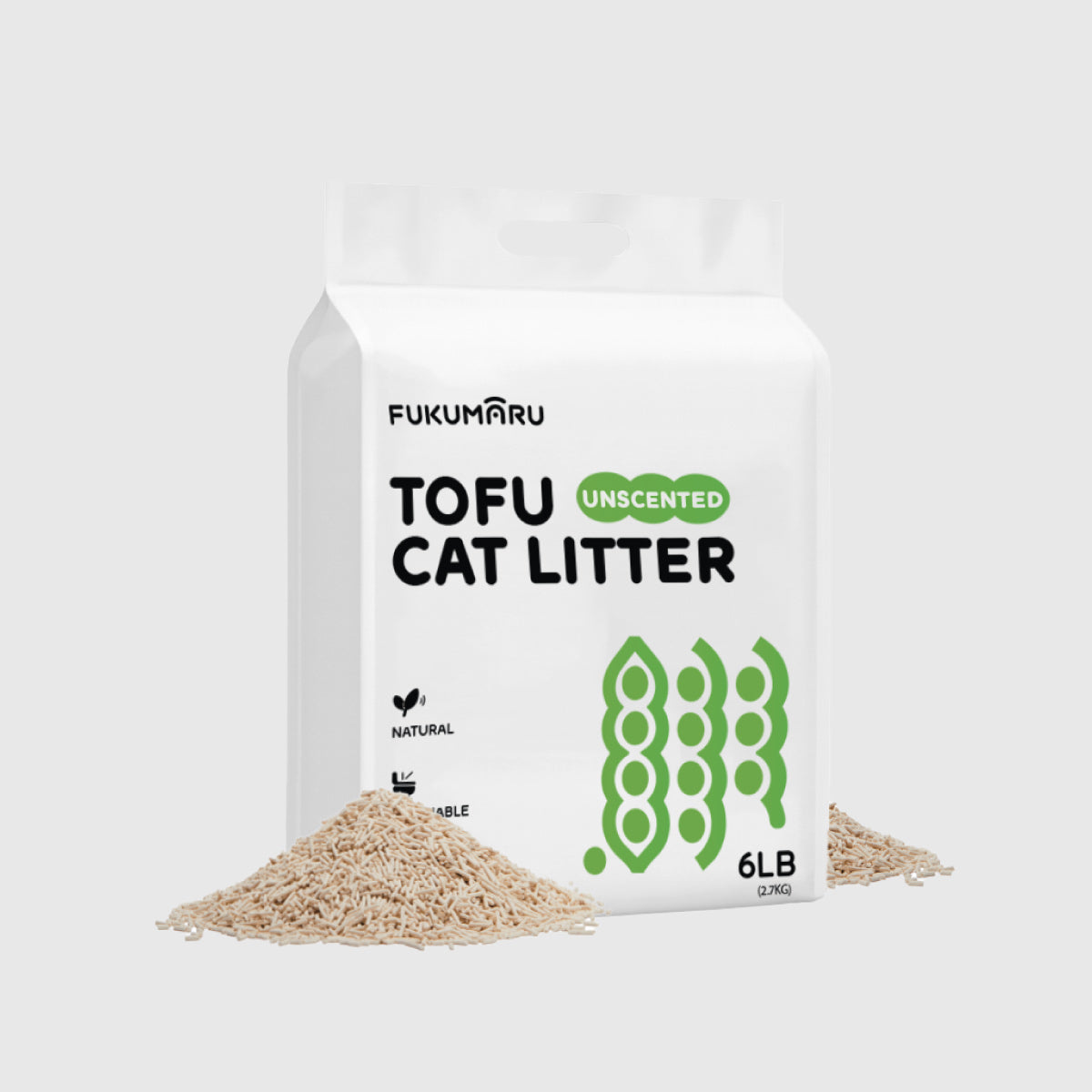 Fukumaru Tofu Cat Litter Unscented