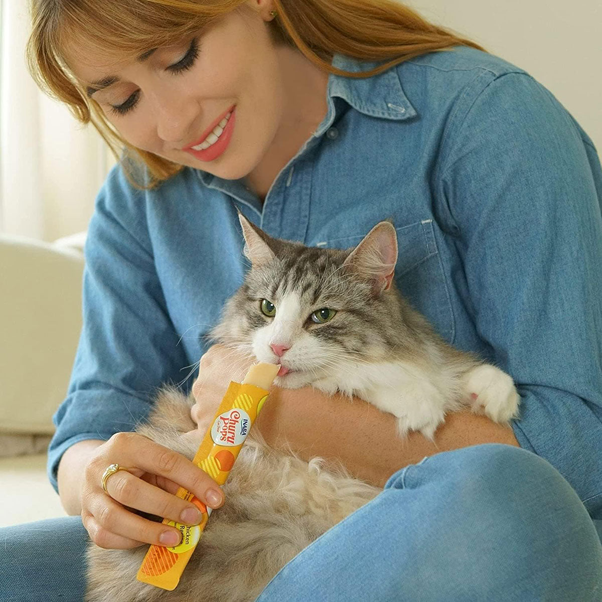 INABA Churu Pops Chicken Recipe Cat Treats