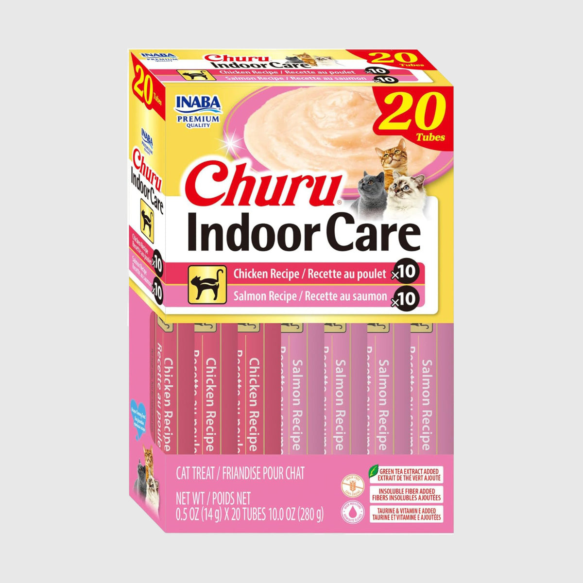 INABA Churu Indoor Care Chicken & Salmon Variety Box Cat Treats