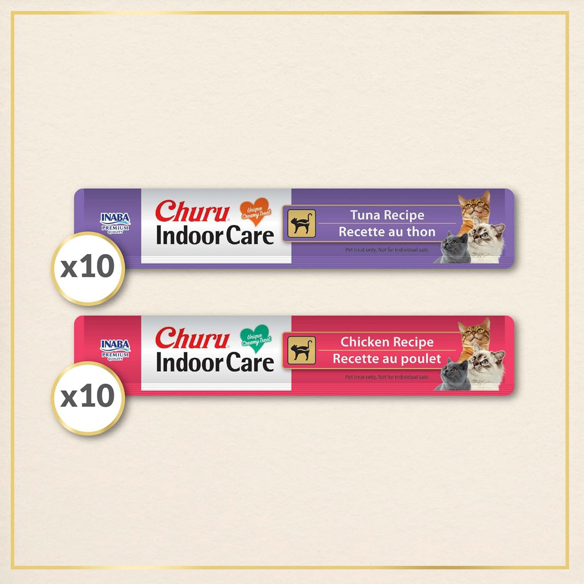 INABA Churu Indoor Care Tuna & Chicken Variety Box Cat Treats