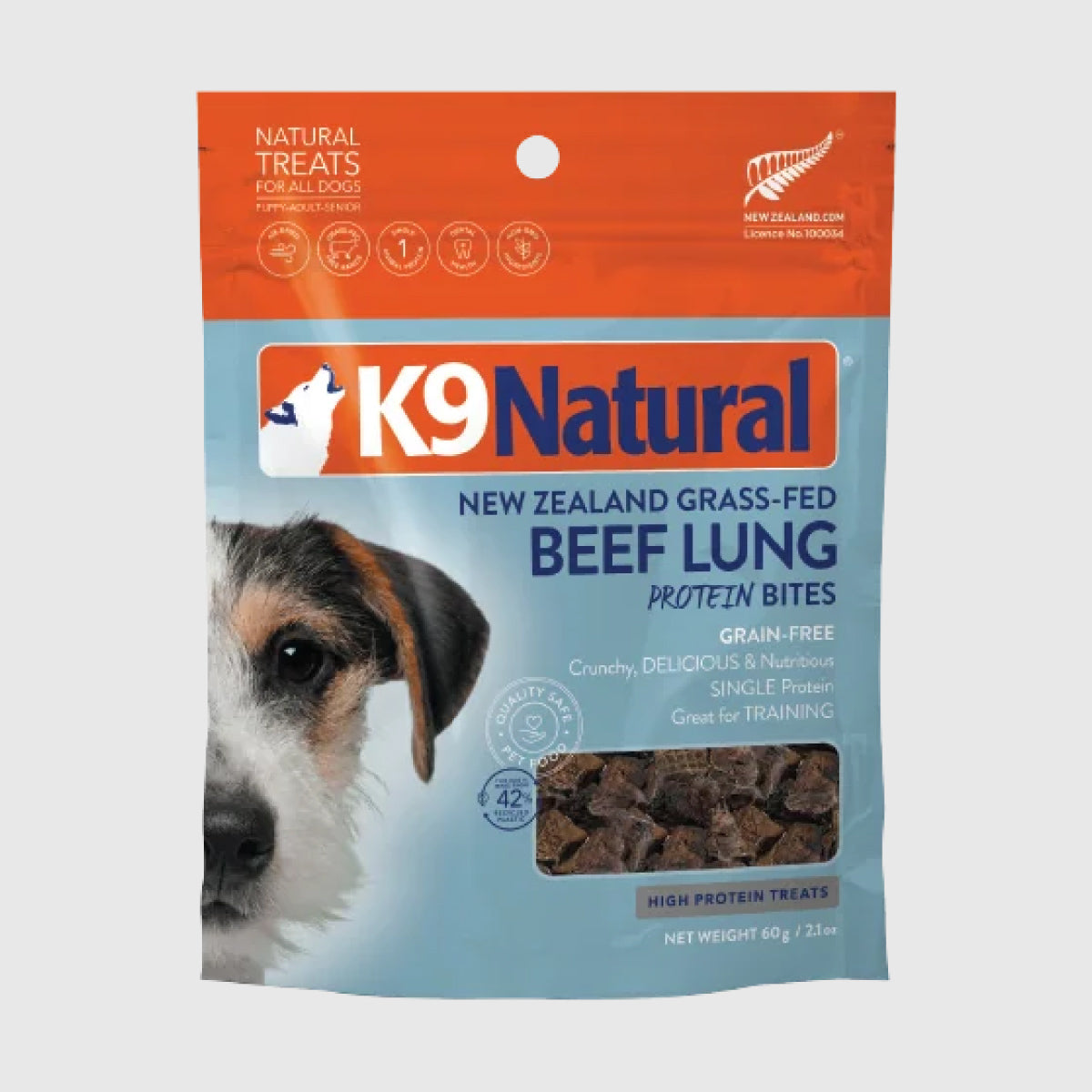 K9 Natural Beef Lung Protein Freeze Dried Dog Treats