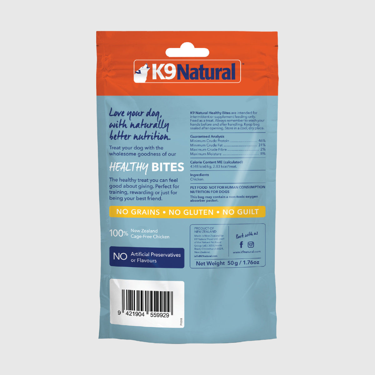 K9 Natural Chicken Healthy Bites Freeze Dried Dog Treat