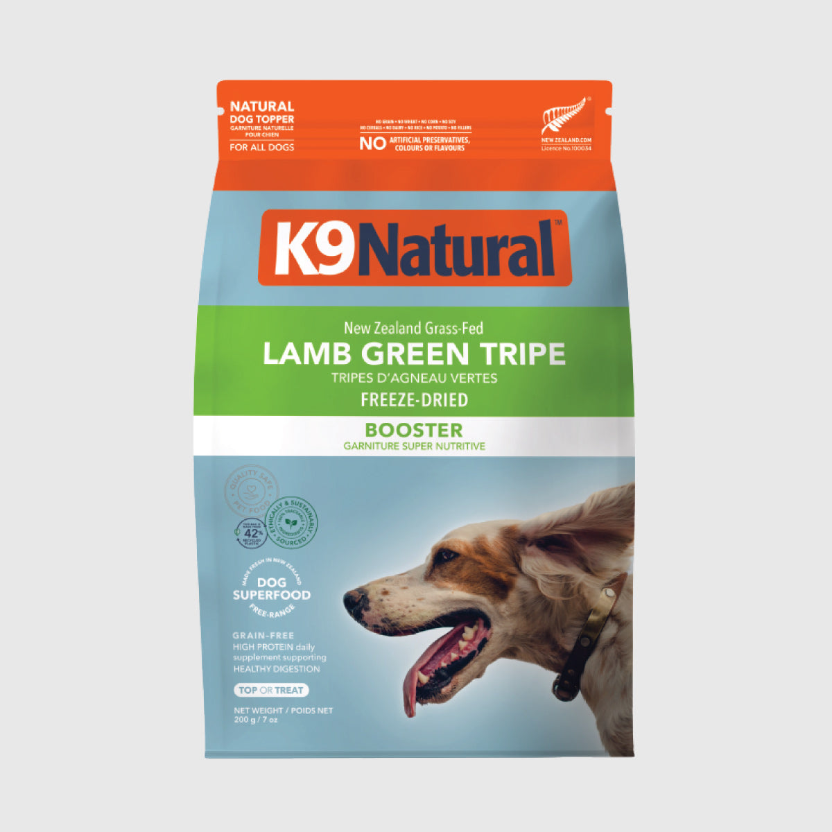 K9 Natural Lamb Green Tripe Freeze Dried Dog Food Booster