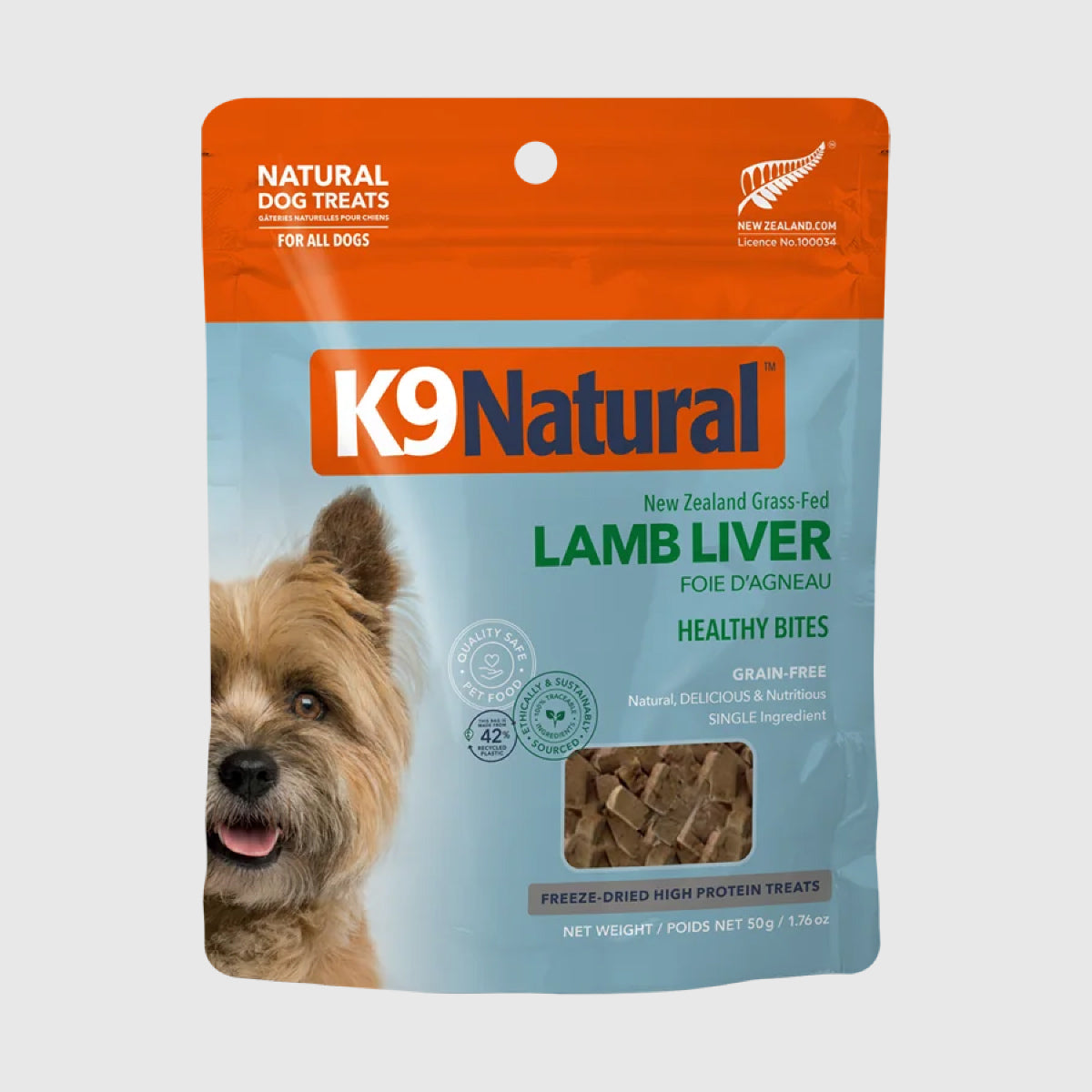 K9 Natural Lamb Liver Healthy Bites Freeze Dried Dog Treats
