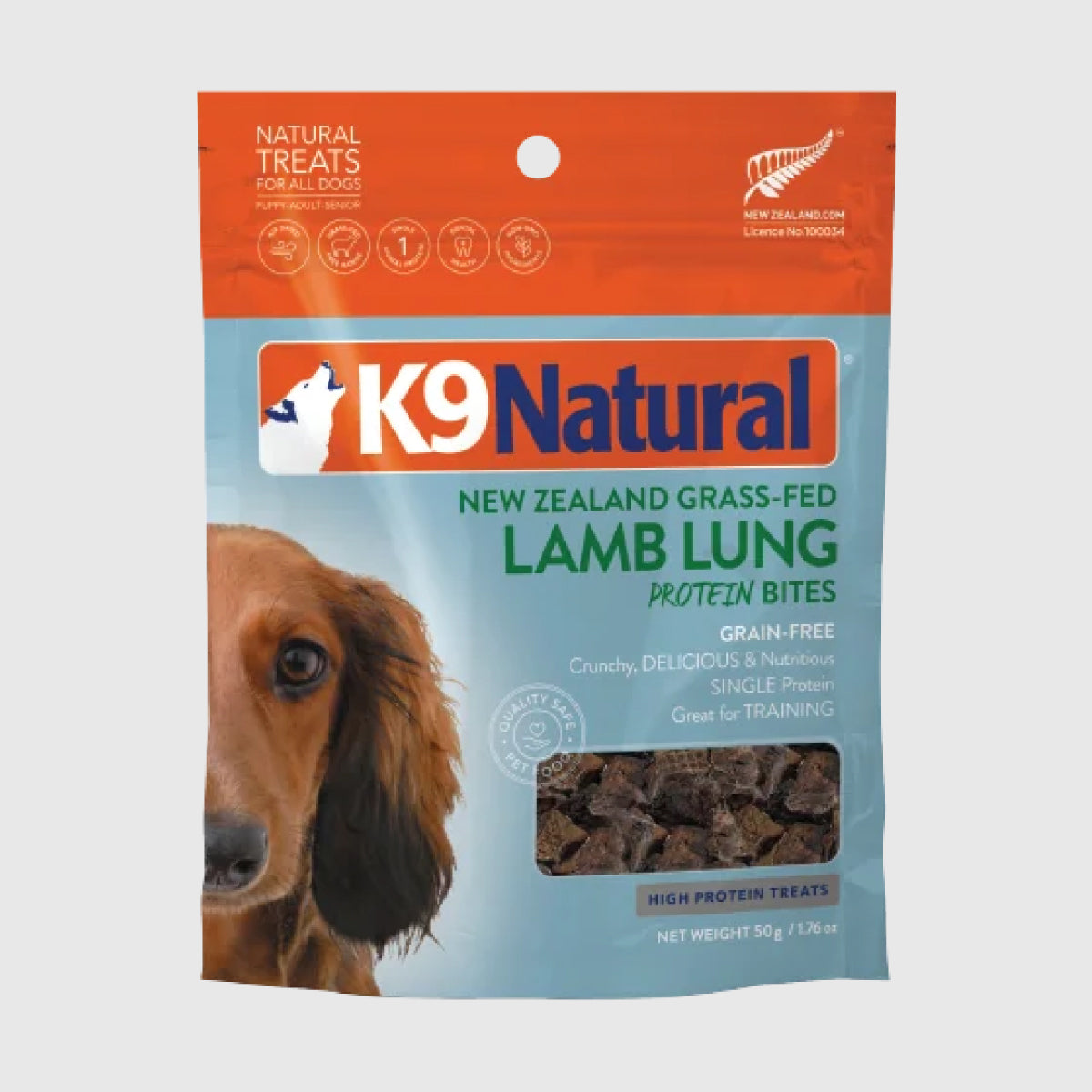K9 Natural Lamb Lung Protein Bites Freeze Dried Dog Treats
