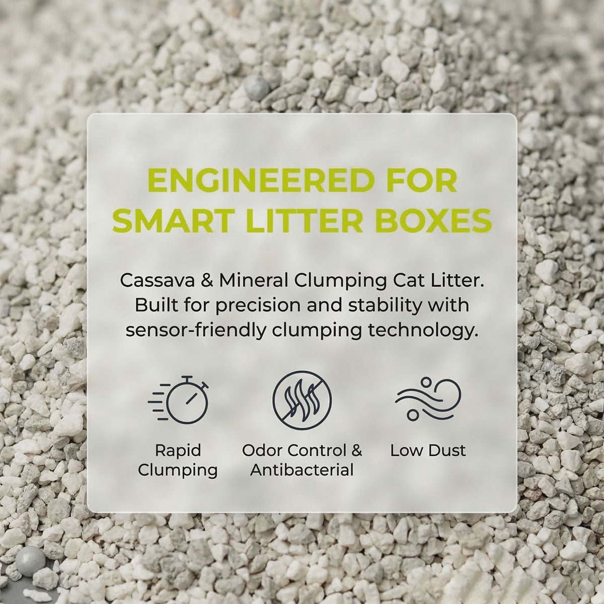 PETSHY Cassava & Mineral Mixed Cat Litter