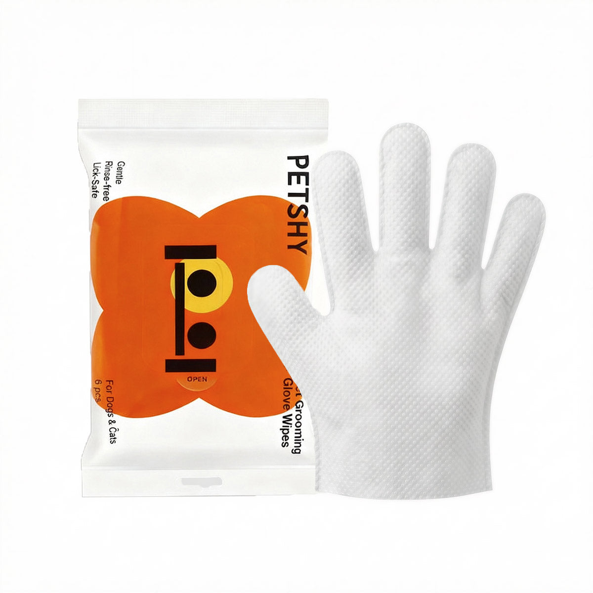 PETSHY Pet Grooming Glove Wipes