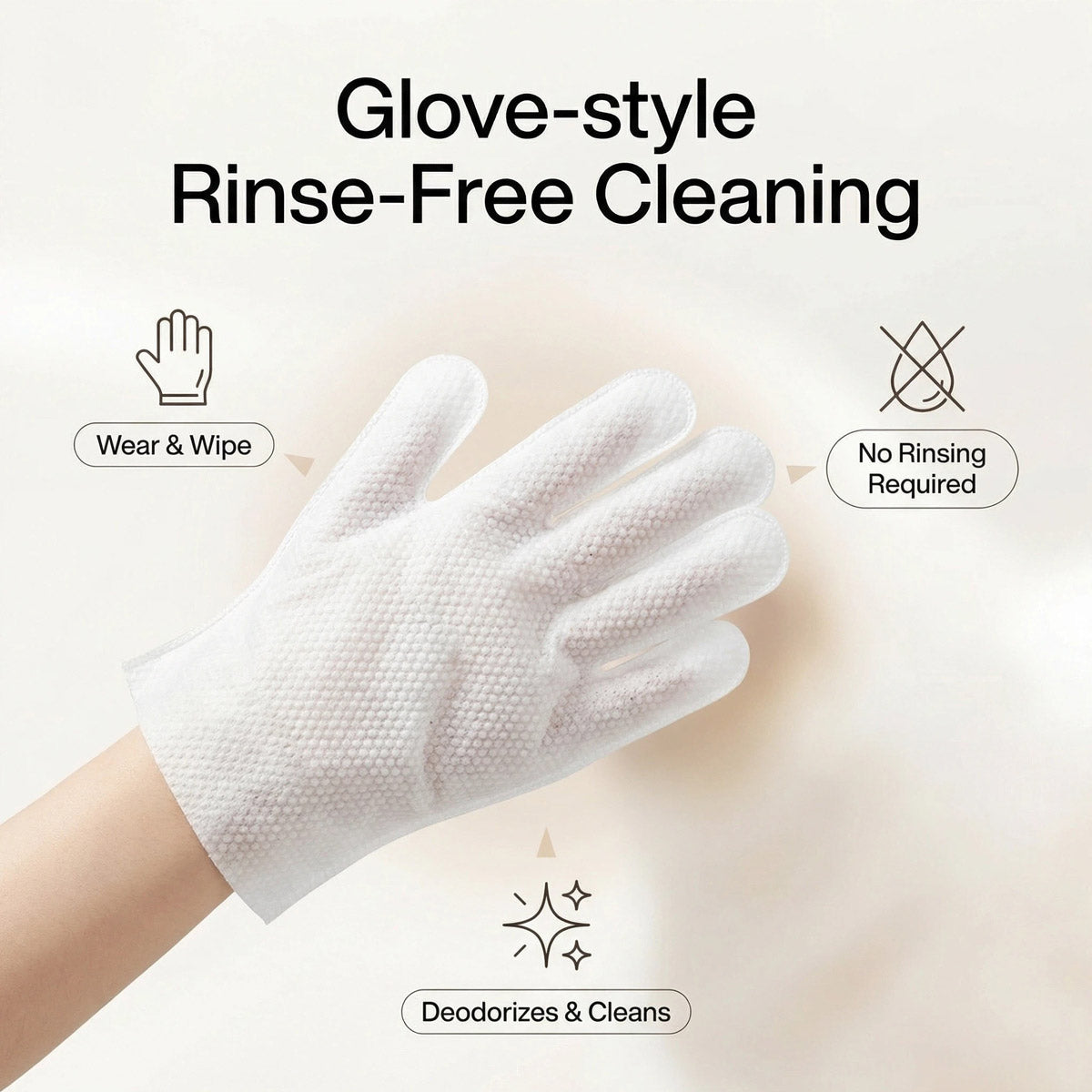 PETSHY Pet Grooming Glove Wipes