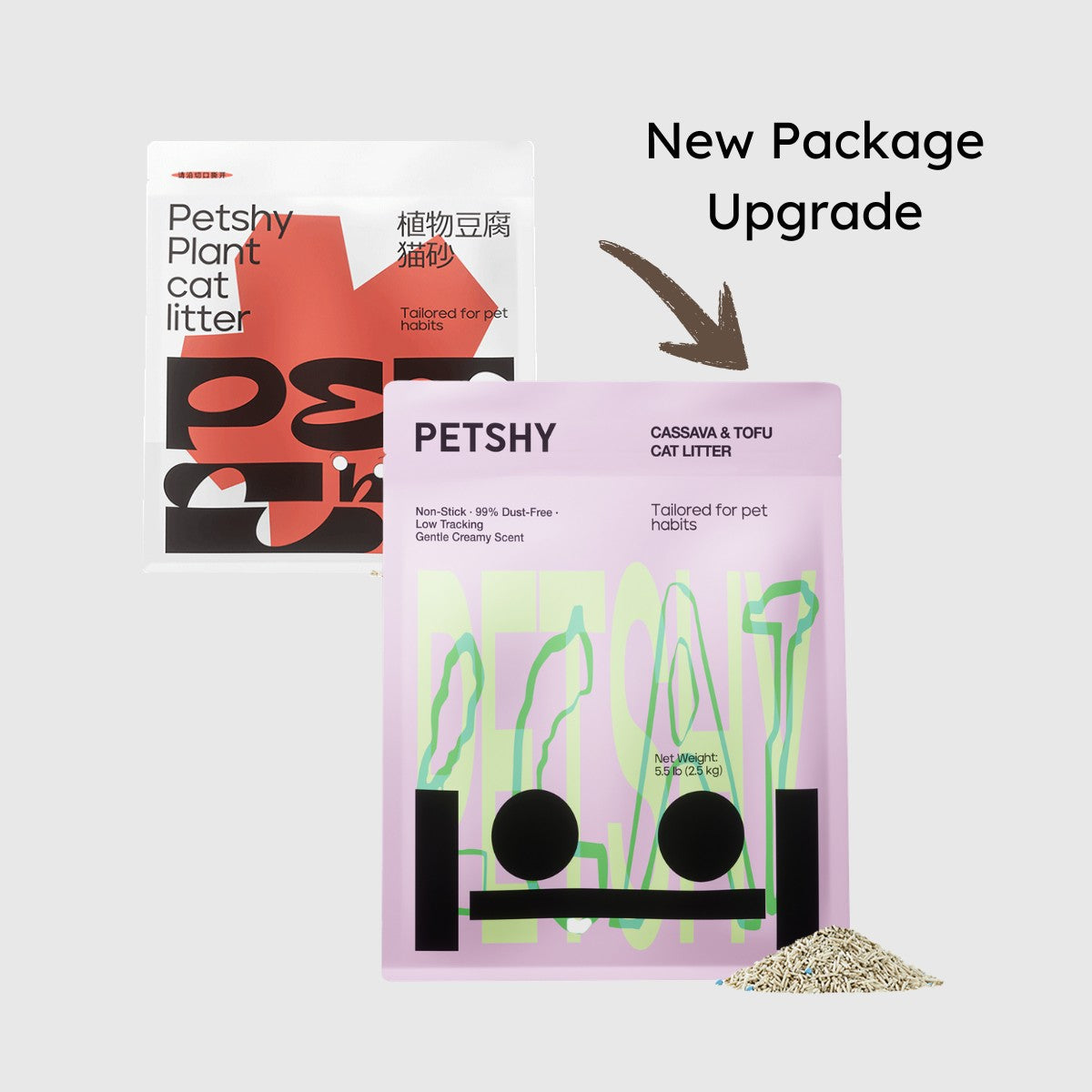 PETSHY Tofu & Cassava Mixed Cat Litter