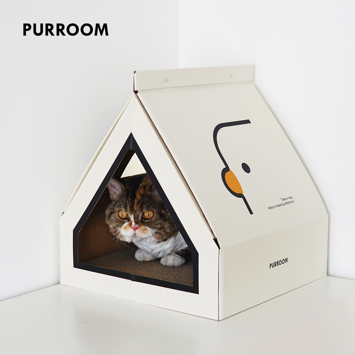PURROOM Cat Scratching Tent House