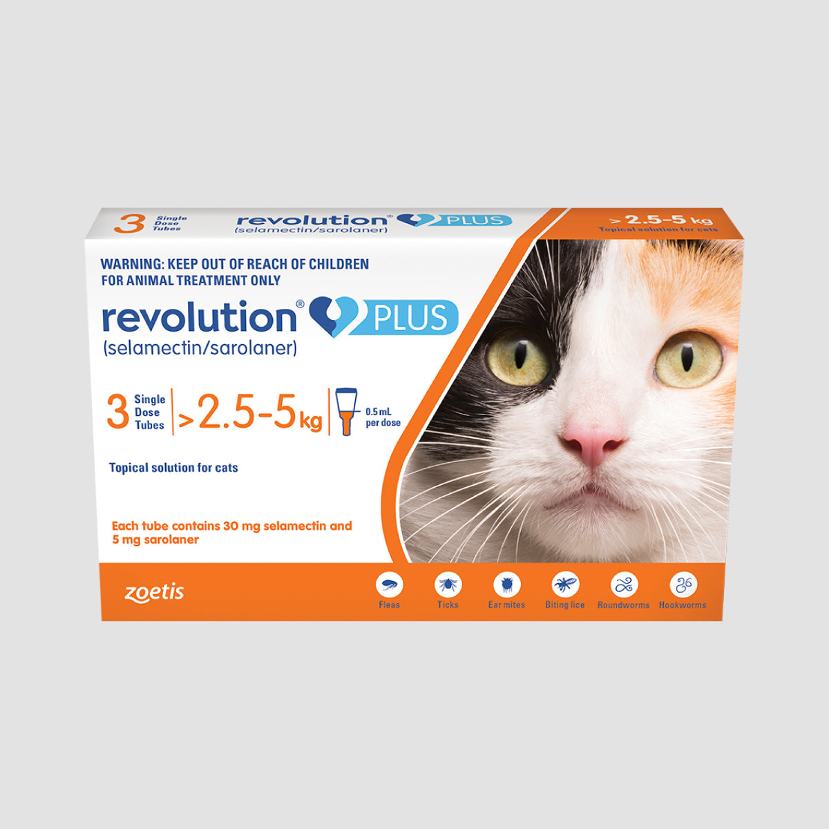Revolution Plus Flea Tick & Worm Treatment For Cat