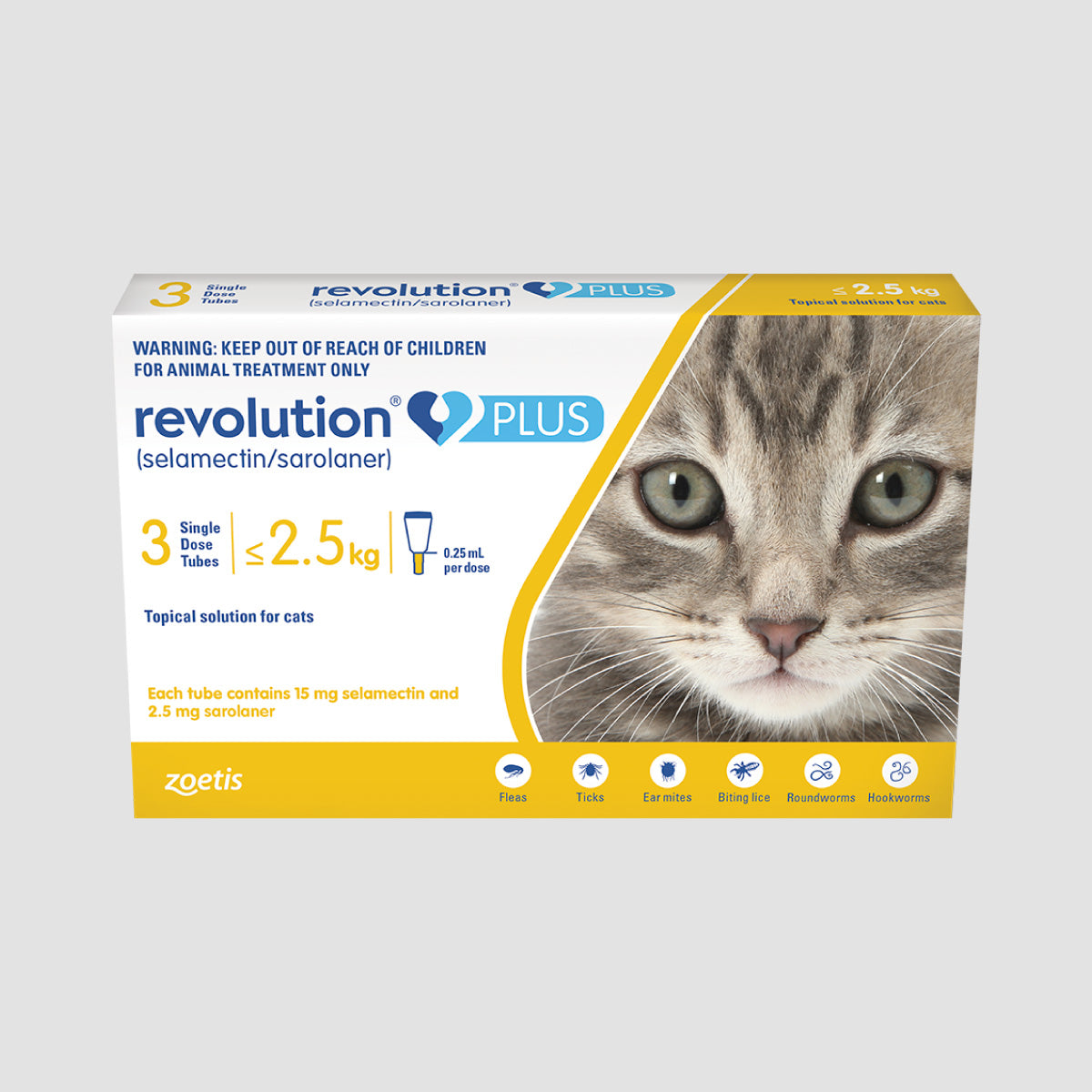 Revolution Plus Flea Tick & Worm Treatment For Cat