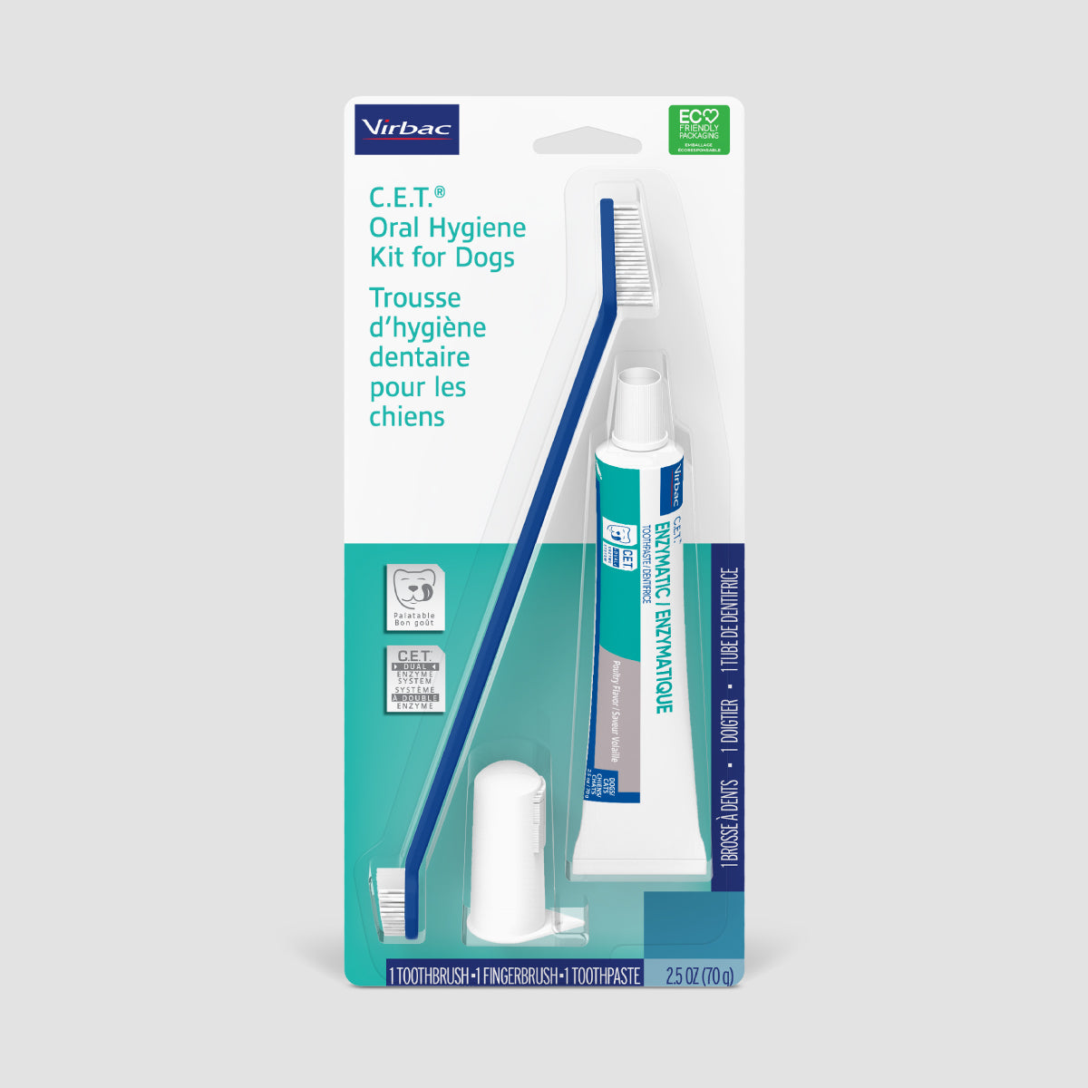 Virbac C.E.T. Oral Hygiene Dental Kit For Dog