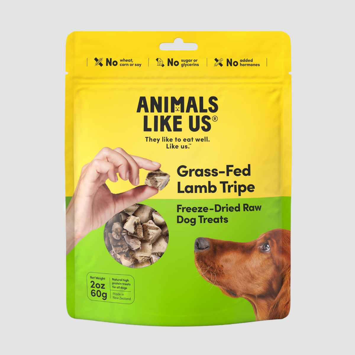 ANIMALS LIKE US Grass-Fed Lamb Tripe Freeze Dried Dog Treats