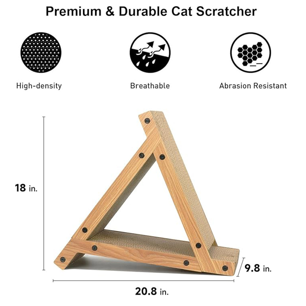 Fukumaru 3 Sided Vertical Cat Scratcher(Triangle)