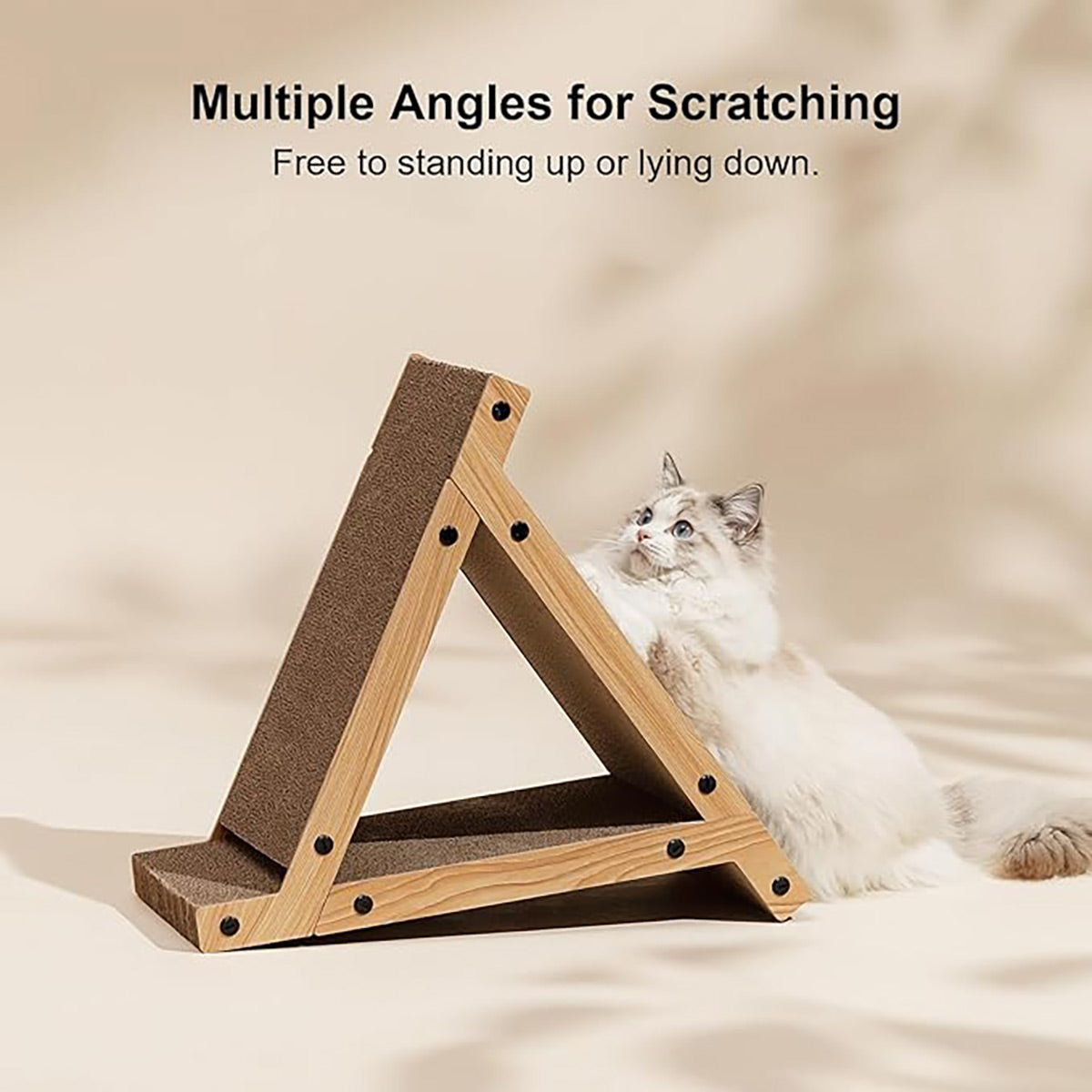 Fukumaru 3 Sided Vertical Cat Scratcher(Triangle)