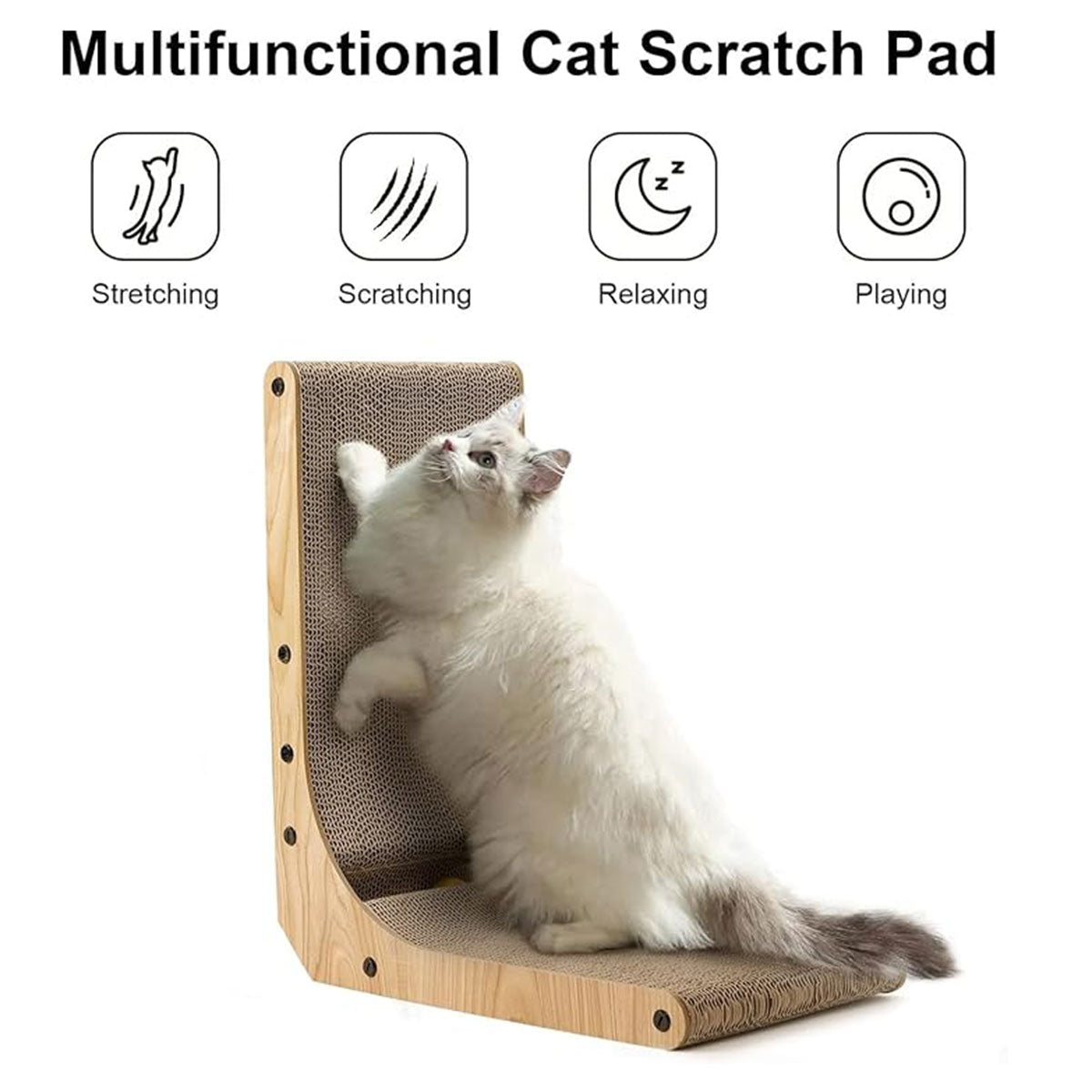 Fukumaru L Shape Cat Scratcher
