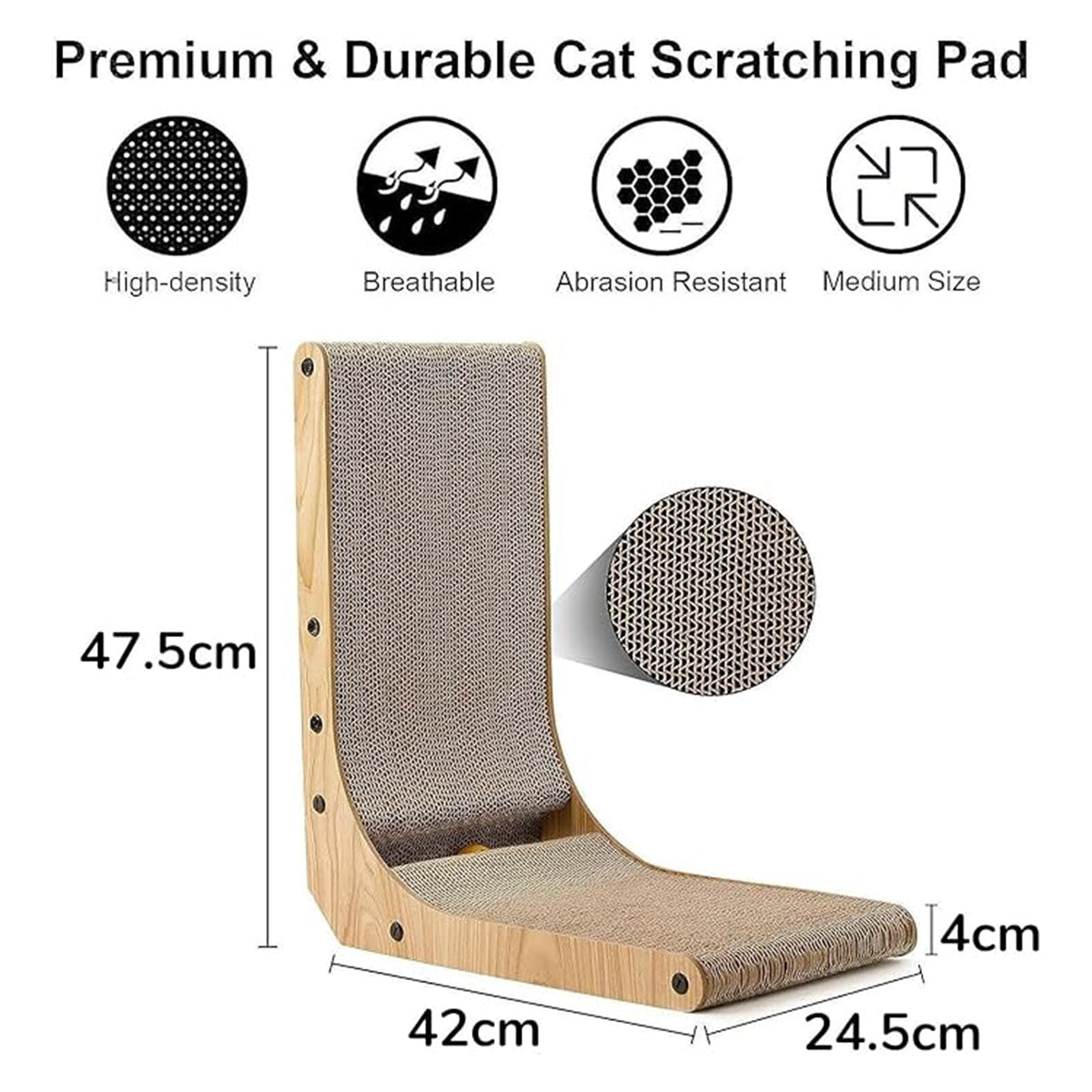 Fukumaru L Shape Cat Scratcher