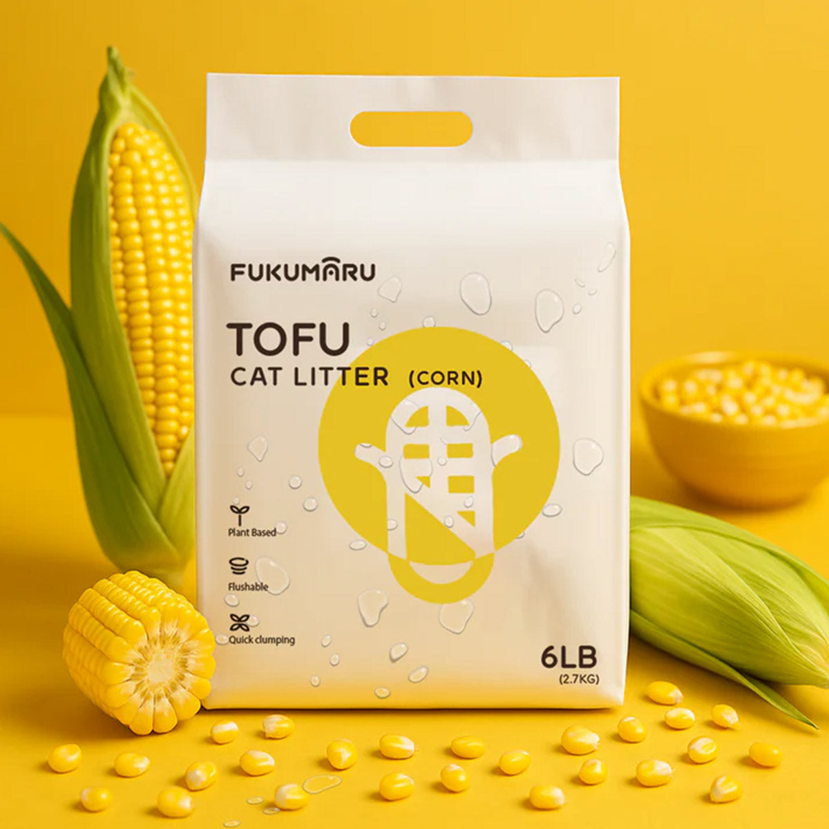 Fukumaru Tofu Cat Litter Corn