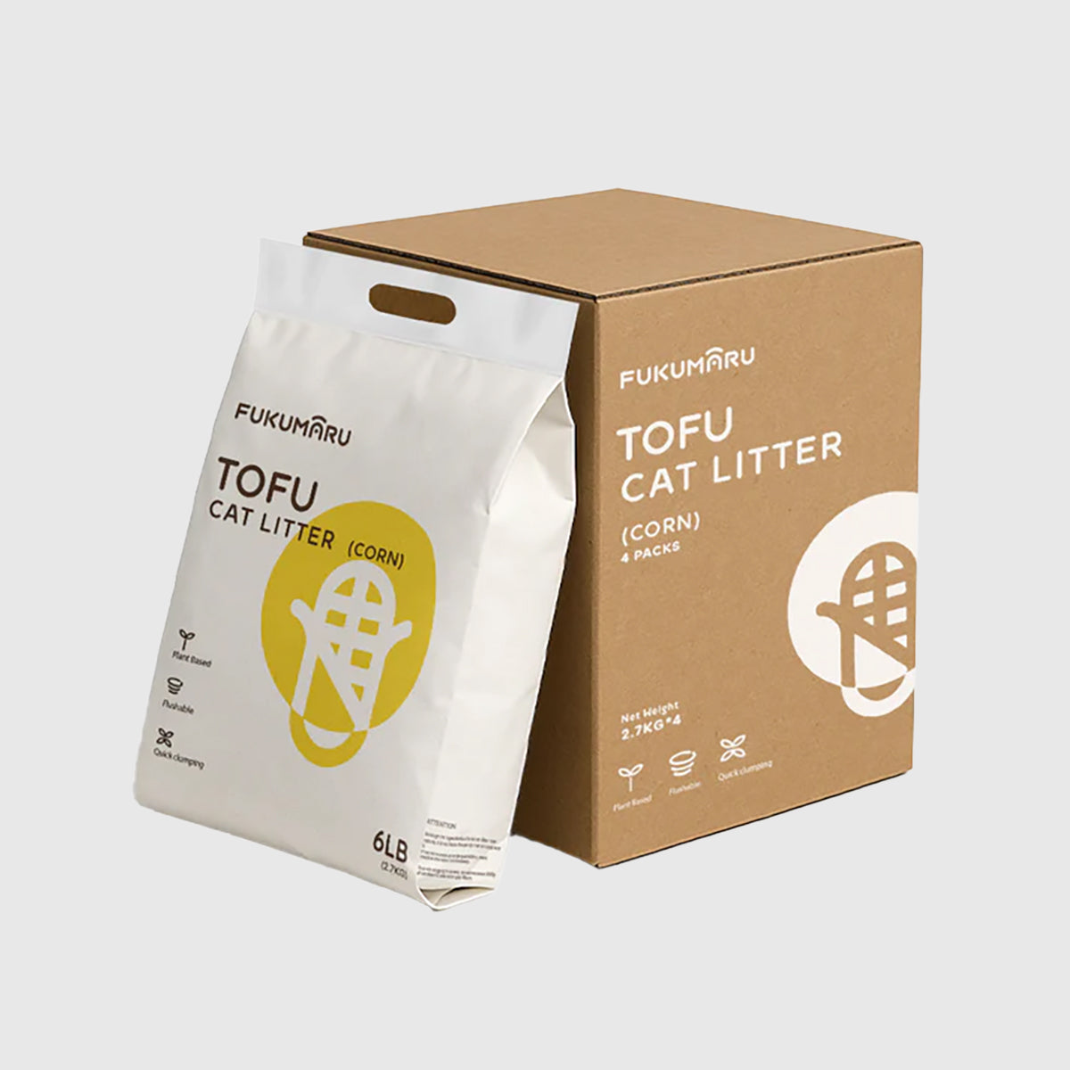 Fukumaru Tofu Cat Litter Corn