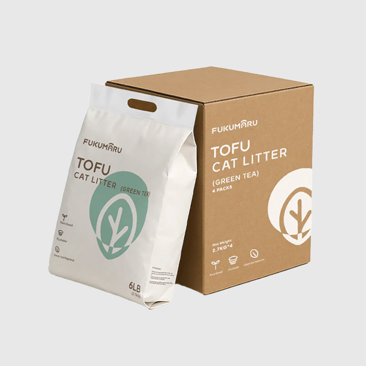 Fukumaru Tofu Cat Litter Green Tea