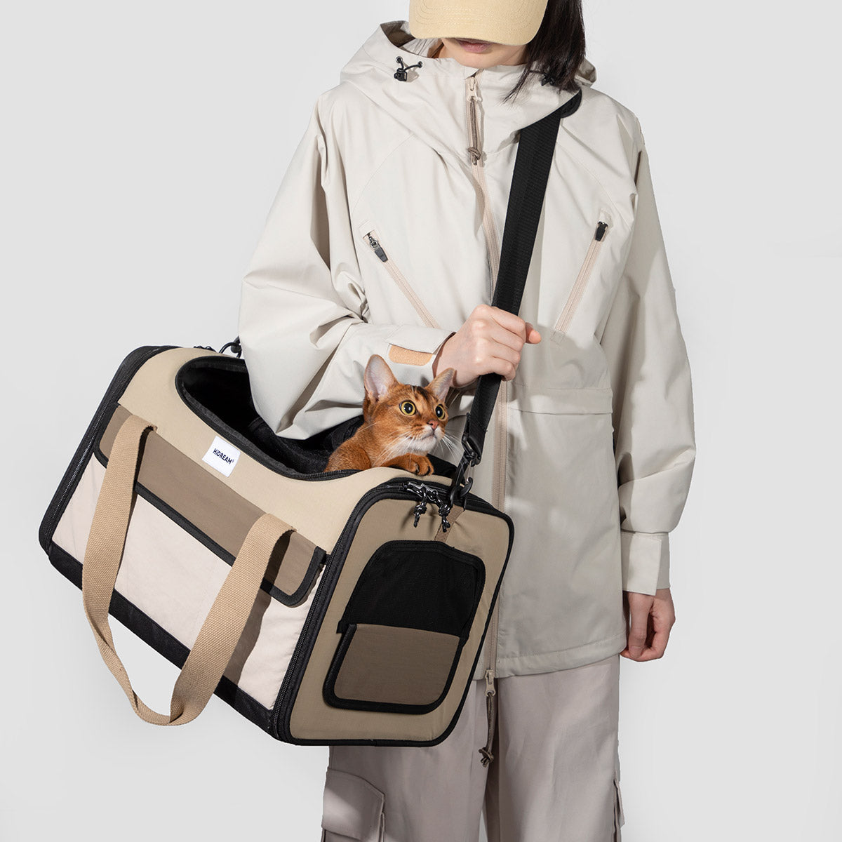 HiDream Foldable Cat Carrier - Large Travel Bag
