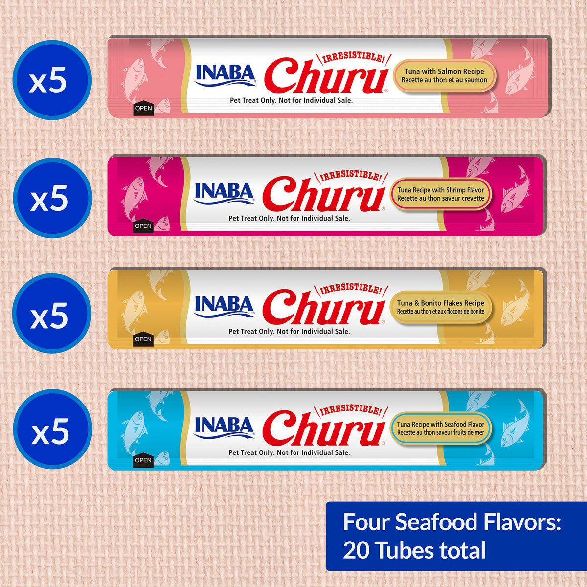 INABA Churu Seafood Variety Box Cat Treats