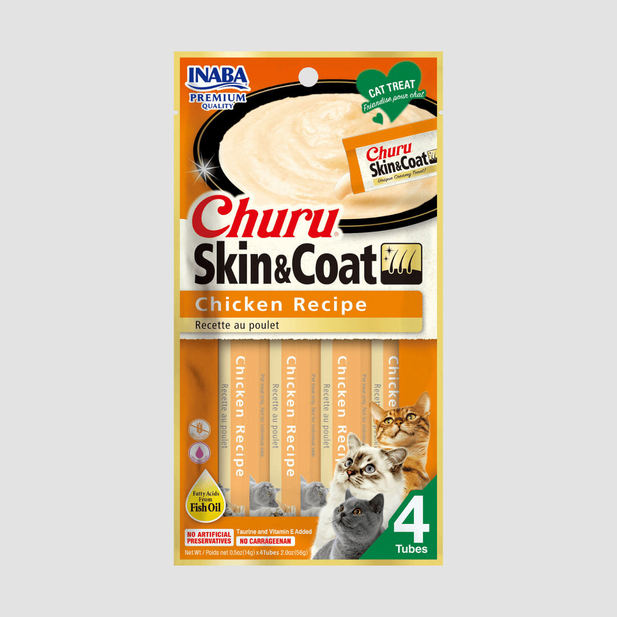INABA Churu Skin & Coat Chicken Cat Treat