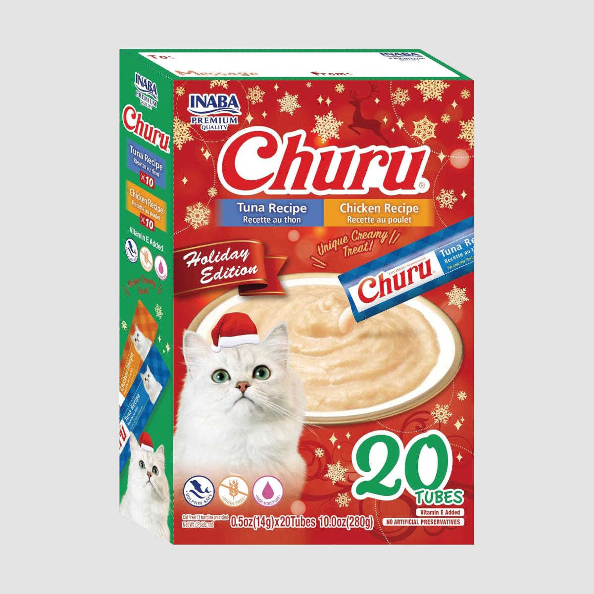 INABA Churu Tuna & Chicken Variety Holiday Edition Box Cat Treats