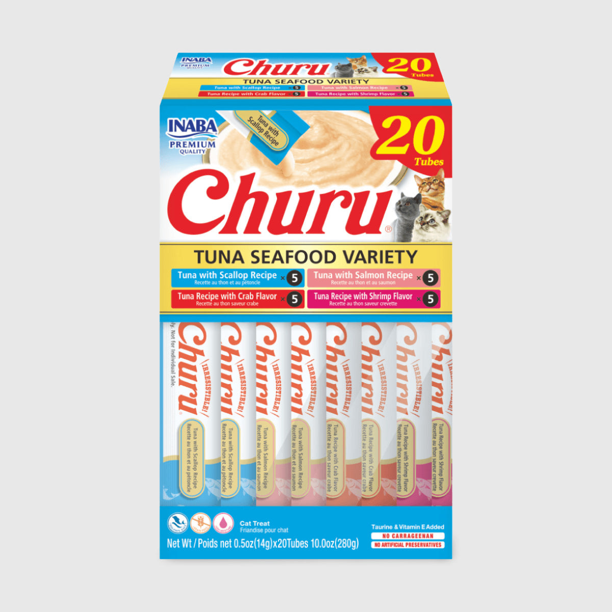 INABA Churu Tuna Seafood Variety Box Cat Treats