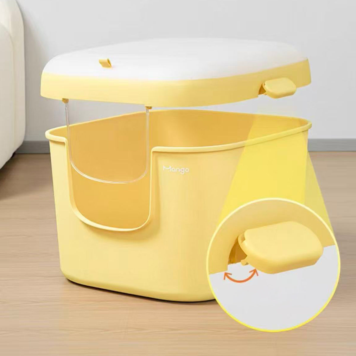 Mango Large Covered Cat Litter Box