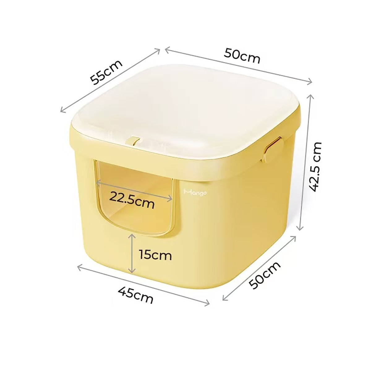 Mango Large Covered Cat Litter Box