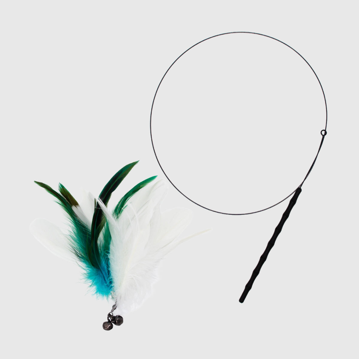 Natural Feather Cat Teaser Wand