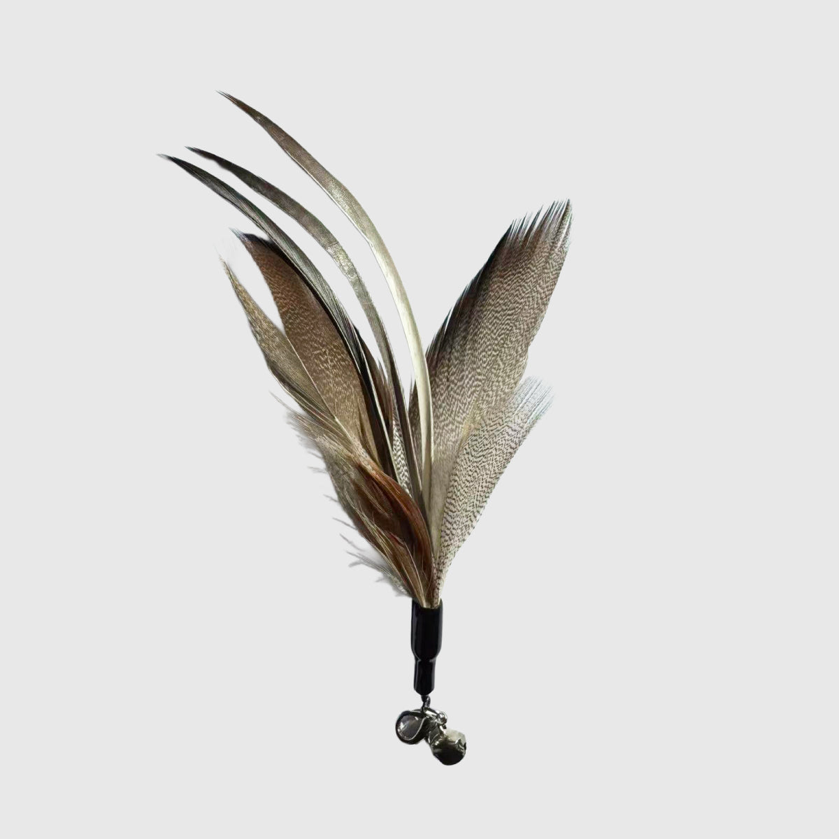 Natural Feather Cat Teaser Wand