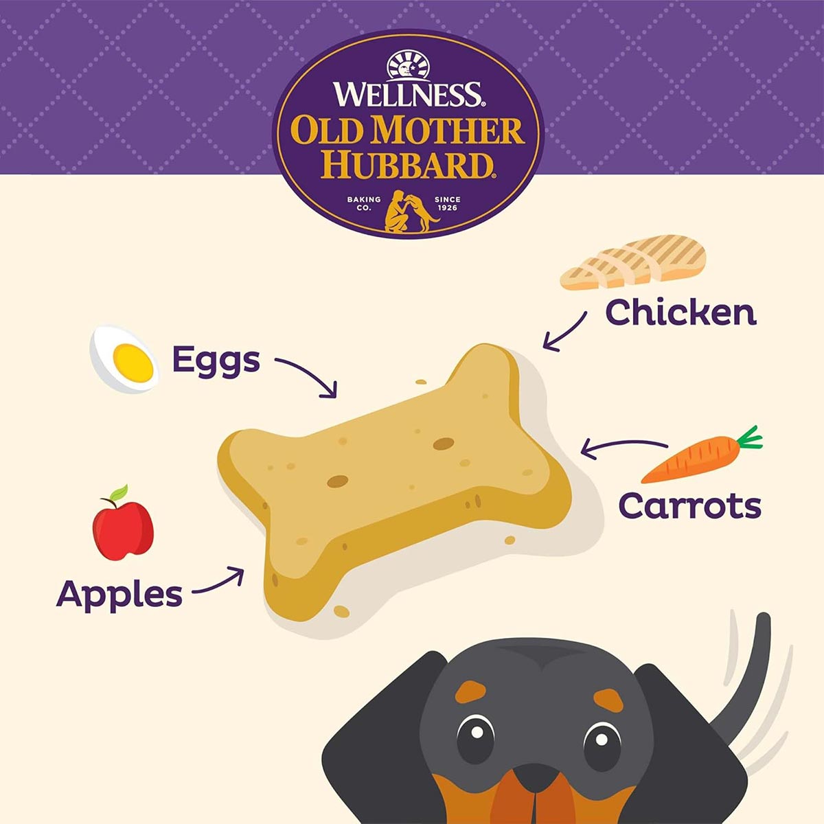 Old Mother Hubbard Chick n Apples Mini Dog Treats
