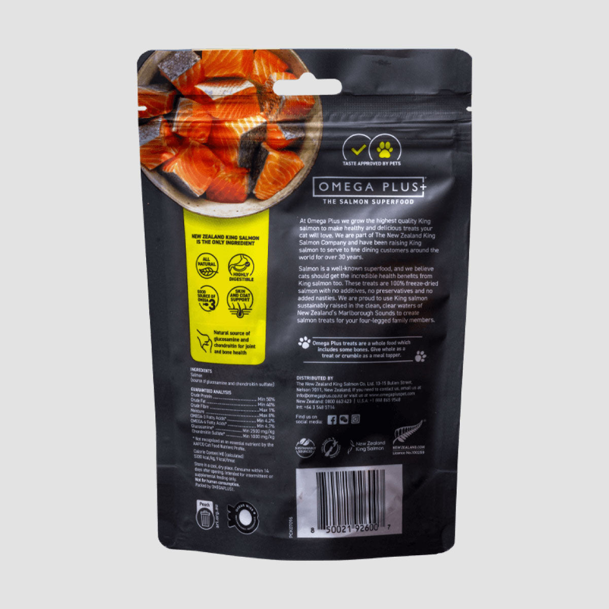 OMEGA PLUS King Salmon Bites Cat Treats