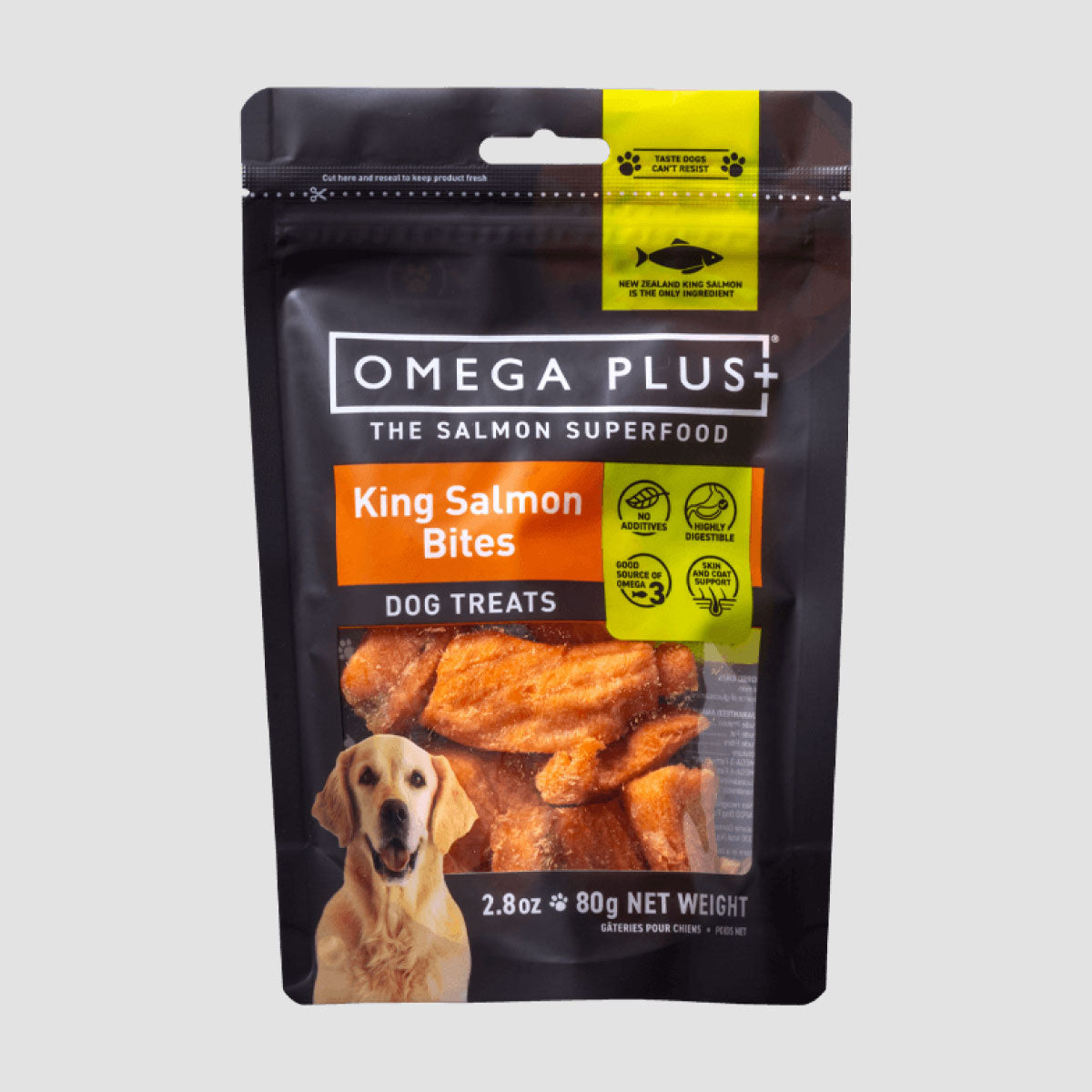 OMEGA PLUS King Salmon Bites Dog Treats